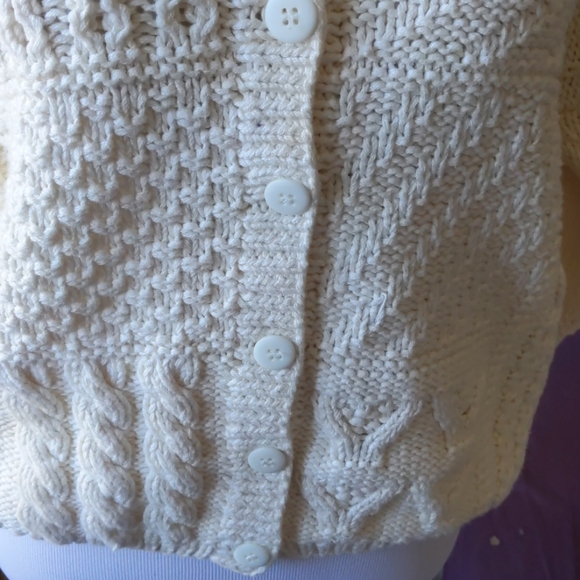 Cotton cable sweater - Picture 5 of 14